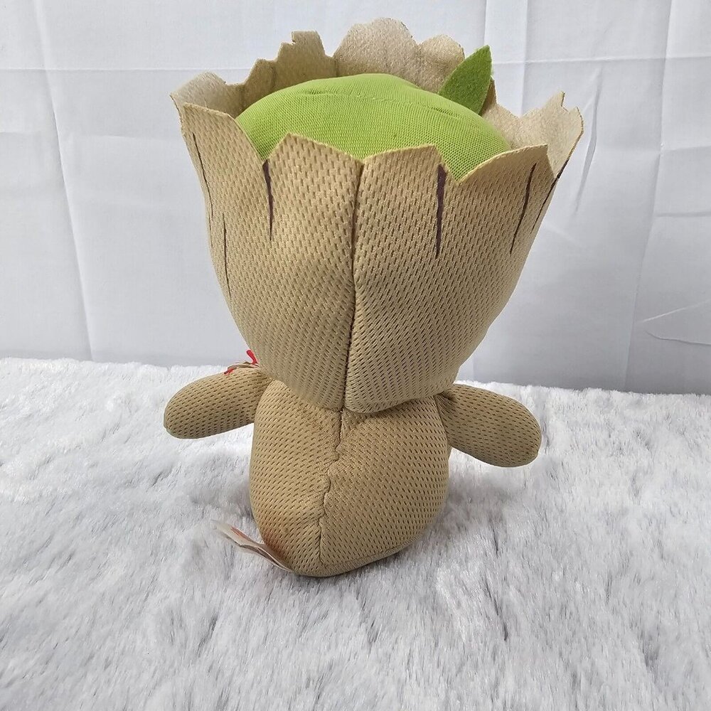 NWT Ty Beanie Baby Groot Plush 8” Marvel Guardians of the Galaxy w/ Heart Tags - Picture 4 of 9
